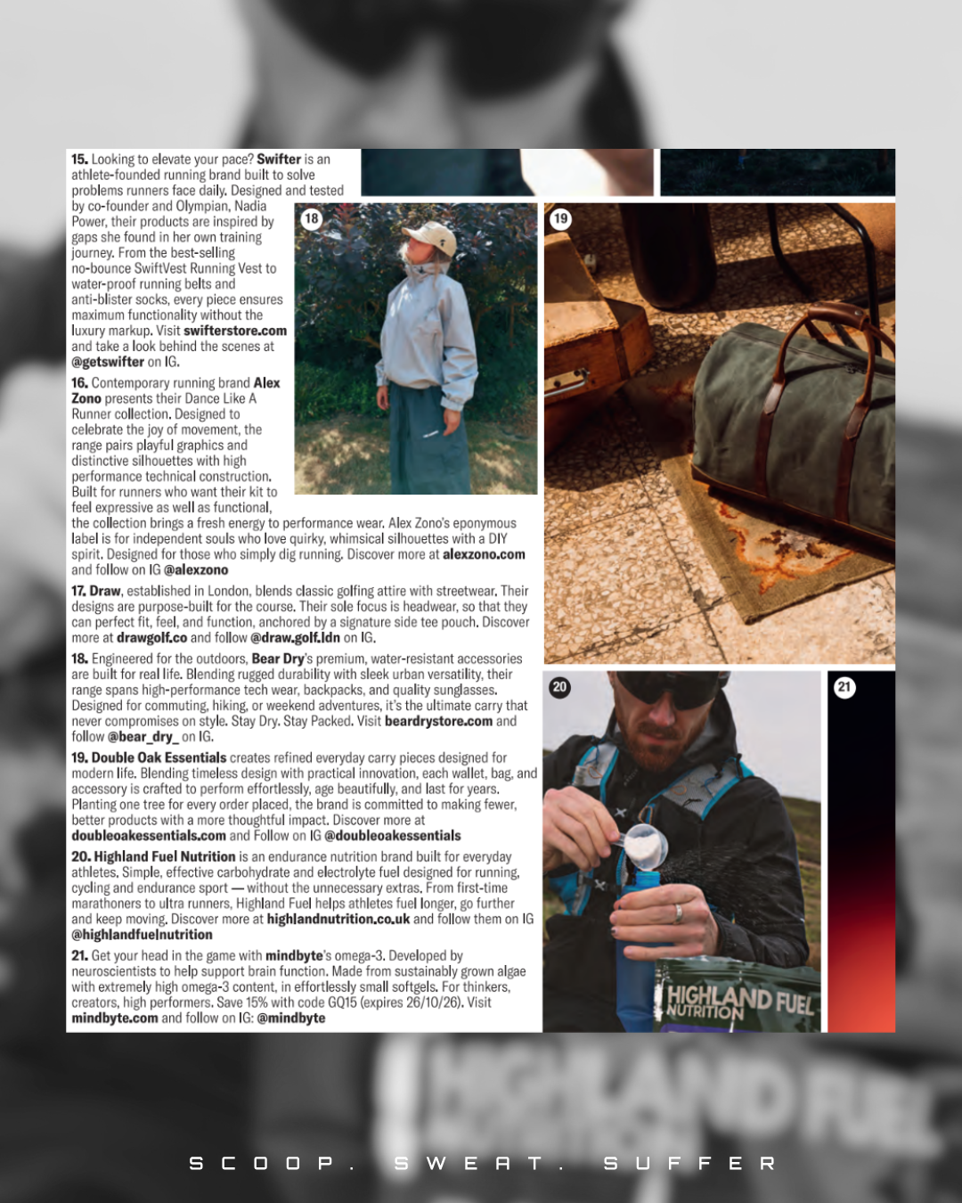 Highland Fuel Nutrition Featured in GQ Magazine